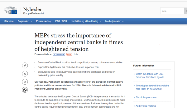 Европарламент поддержал цифровой евро